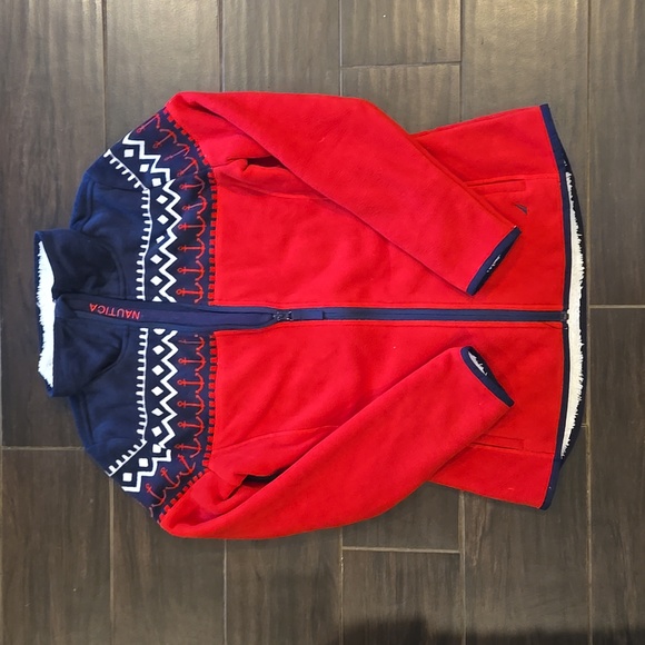 Natica Red White Blue Nauitical Anchors Jacket Sz Small NWT - Picture 5 of 8